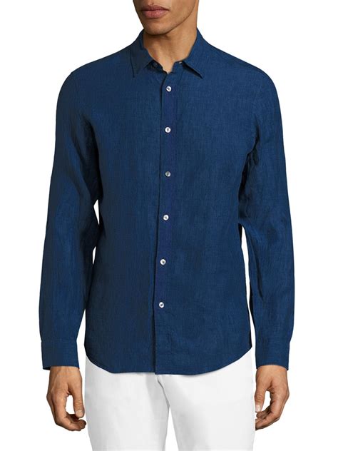 michael kors boys t shirts|michael kors men's linen shirt.